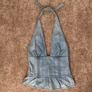 Joie - denim halter top